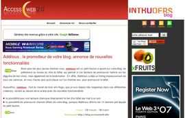Accessoweb, Blog Web 2.0, Actualit&eacute; Web 2.0