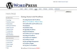 Main Page &laquo; WordPress Codex