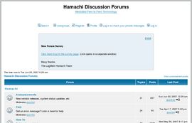 Hamachi Discussion Forums :: Index