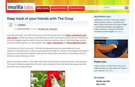 Mozilla Labs Blog  