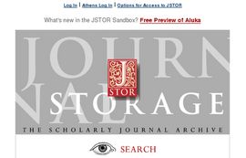 JSTOR - The Scholarly Journal Archive