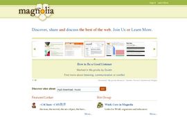 Ma.gnolia.com - Find Web Sites & Build Community Online