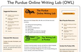 Purdue University's Online Writing Lab - The OWL Family of Sites