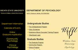 Wichita State University's Psychology Homepage