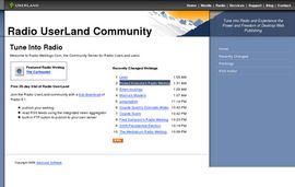 Radio UserLand Community