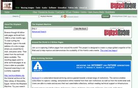 Internet Archive: Wayback Machine
