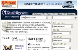 Bartleby.com: Great Books Online -- Encyclopedia, Dictionary, Thesaurus and hundreds more