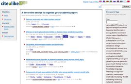 CiteULike: A free online service to organise your academic papers
