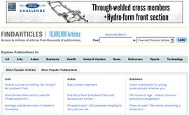 Find Articles - News, Magazine back issues & Reference on all topics