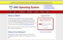 The GNU Operating system - the GNU project - Free Software Foundation - Free as in Freedom - GNU/Linux