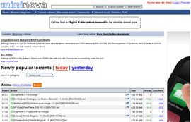 Mininova : The ultimate BitTorrent source!