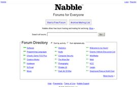 Nabble - Free Forum Hosting