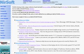 NirSoft - freeware utilities: password recovery, system utilities, desktop utilities