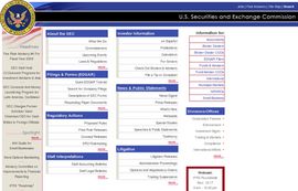 U.S. Securities and Exchange Commission (Home Page)