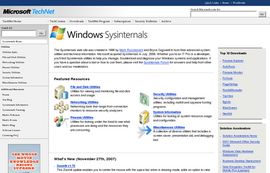 Microsoft TechNet: Windows Sysinternals