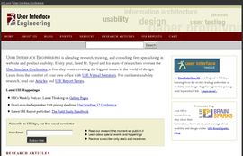 User Interface Engineering - Usability Research, Training, and Events - UIE
