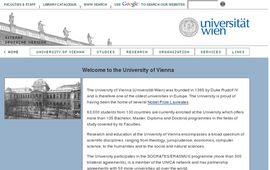 
University of Vienna - Universit&auml;t Wien 
